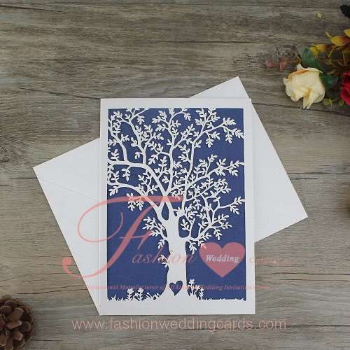 Unique Laser Cut Tree Wedding Invitations UK